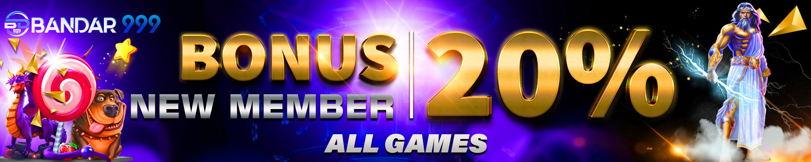 Bonus New Member 20%